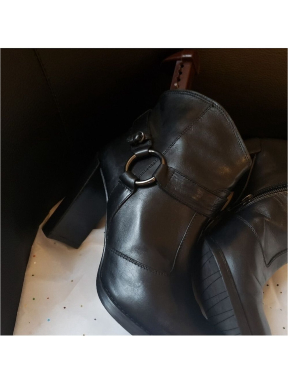 HP. Stuart Weitzman Leather Bootie - Picture 5 of 16